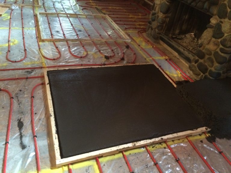 1 of many poured concrete floor sections